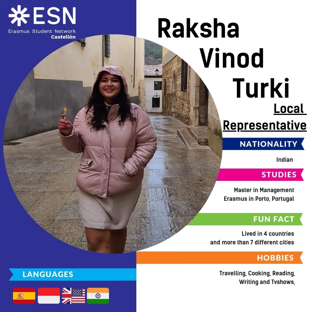 Local Representative - Raksha Vinod